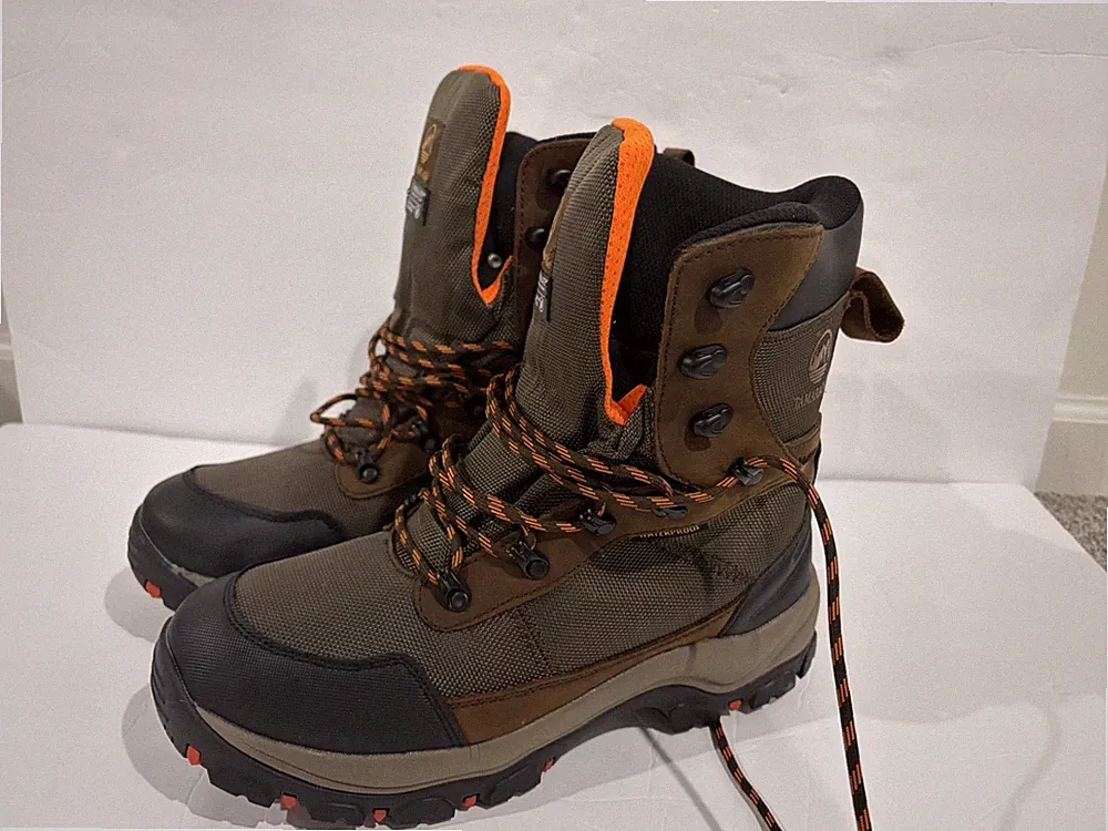 Tamarack Men’s Brown Leather Mesh Insulated Winter Snow Boots NWOT Men’s size 11