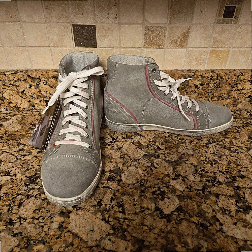 TCX X Street LADIES MOTORCYCLE MOTORBIKE BOOTS - GREY PINK EU42 US 9.5