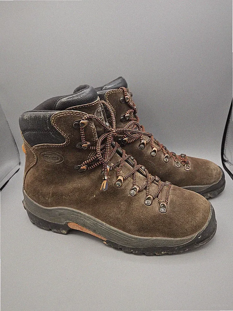 Tecnica Mens Hiking Boots Size 11 Brown Orange Mountain Backpacking Outdoors