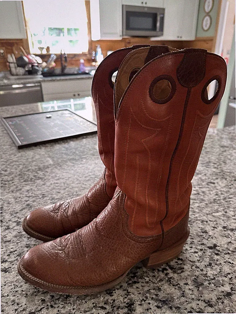 Tecovas Prescott Buffalo/Orange Size 9.5