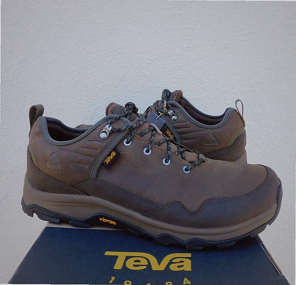 TEVA BROWN RIVA RP WATERPROOF LEATHER HIKING BOOTS, MEN US 10/ EUR 43 ~NIB