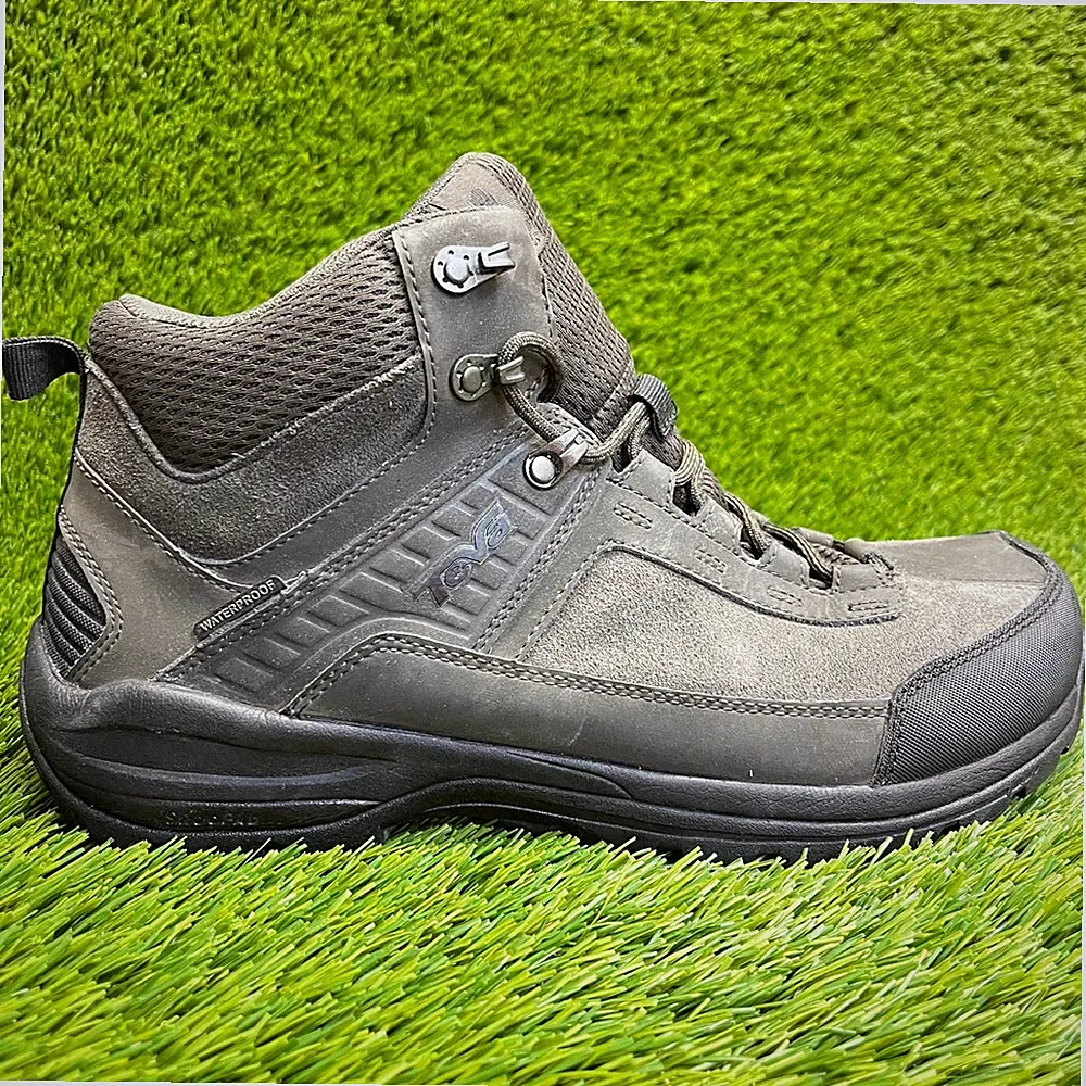 Teva Gannett Mid Mens Size 10.5 Olive Black Working Waterproof Hiking Boots