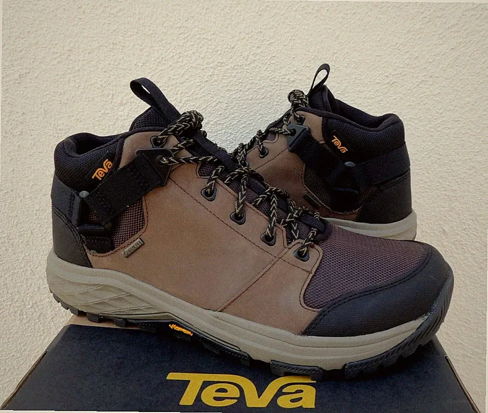 TEVA GRANDVIEW GTX WATERPROOF LEATHER HIKING BOOTS, MEN US 8.5/ EUR 41.5 ~NIB
