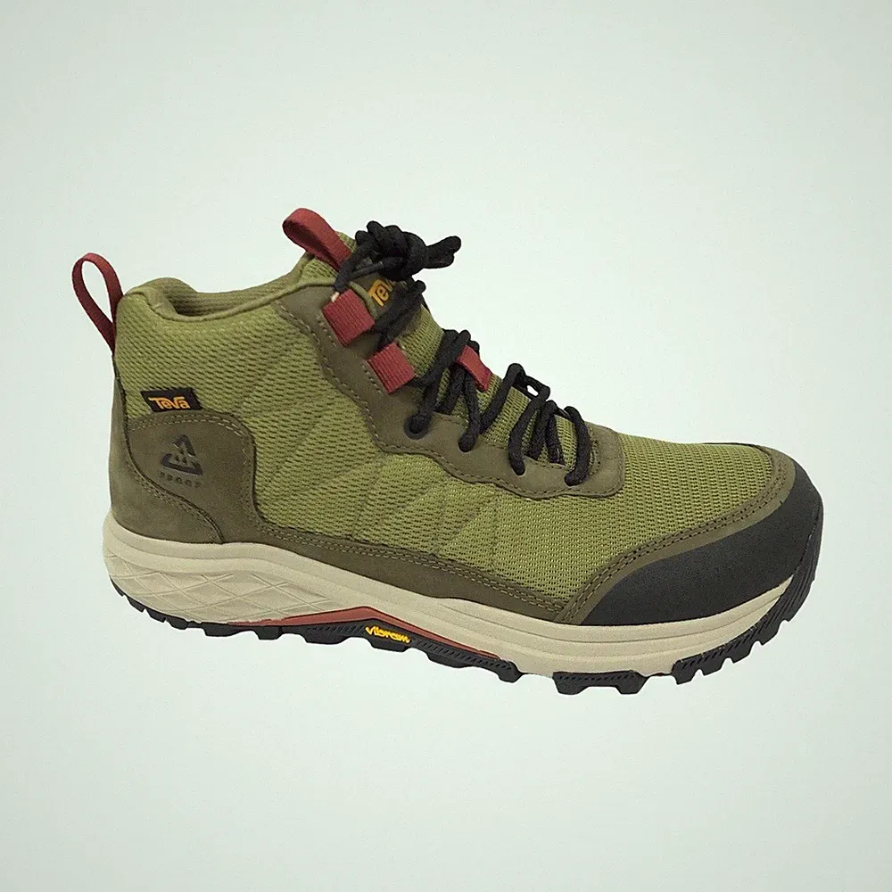 Teva Men's Ridgeview Mid Dark Olive Green Hiking Boots 1116626