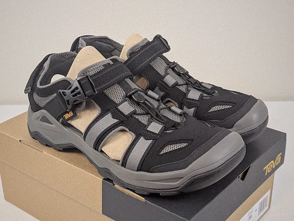 Teva Omnium 2 Men's Sport Sandals Black Trail Hiking Shoes Size 13 New In Box