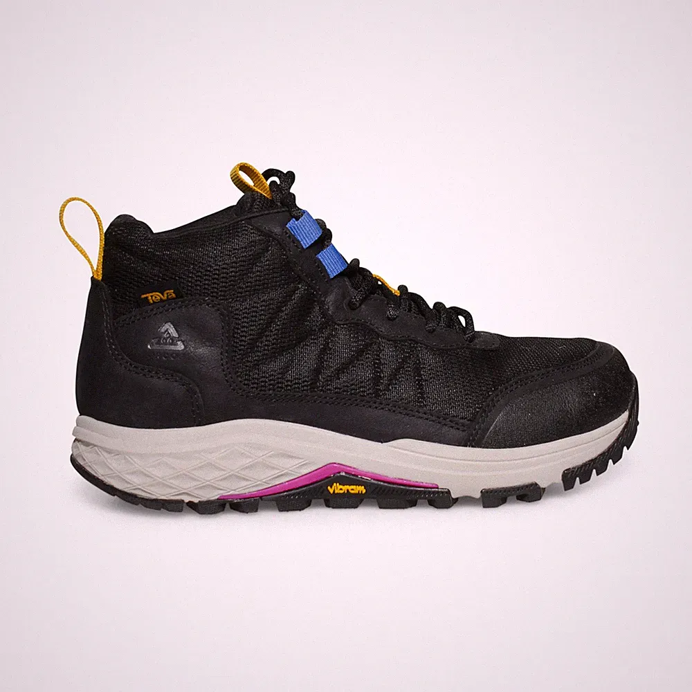 TEVA RIDGEVIEW MID RP BLACK BUNGEE CORD HIKING WOMEN'S BOOTS SIZE US 7 NEW