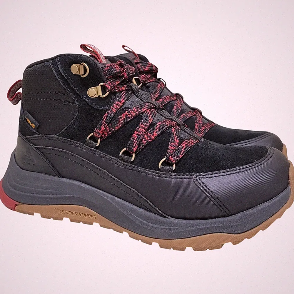 Teva Women Auroris Insulated Hiking Boots Size US 8 Black Sun Dried Tomato