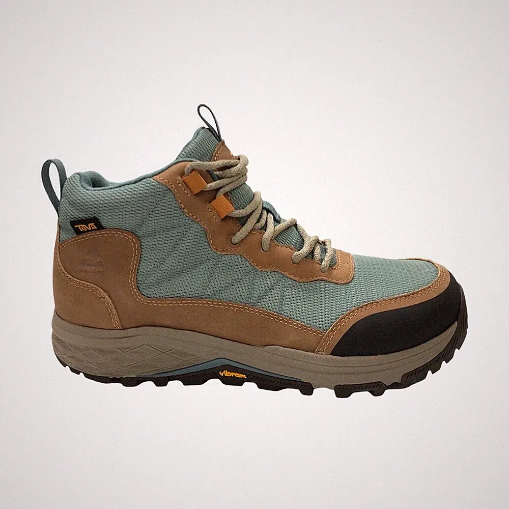 Teva Women's Ridgeview Mid Waterproof Hiking Boots Tan / Trooper Blue 1116631