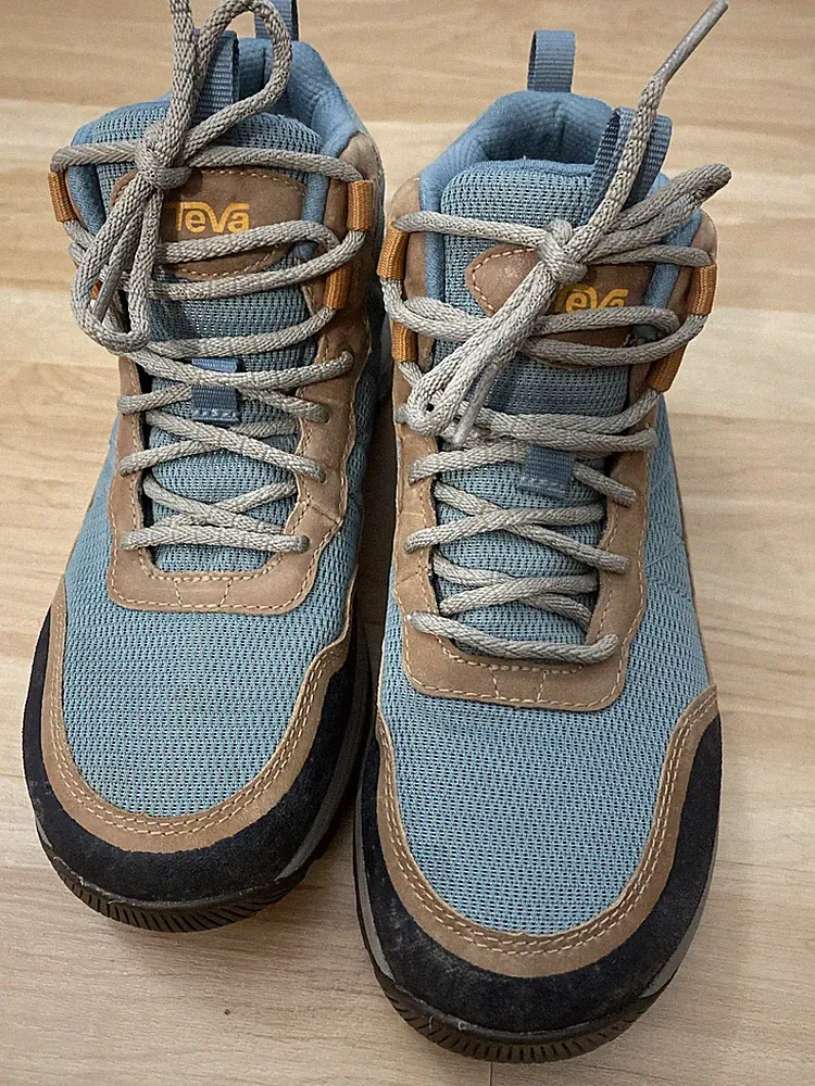 Teva Women's Ridgeview Mid Waterproof Hiking Boots Tan / Trooper Blue 1116631 8