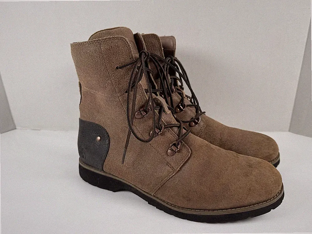 The North Face Boots Womens 10.5 Brown Suede Lined Hiking Workwear