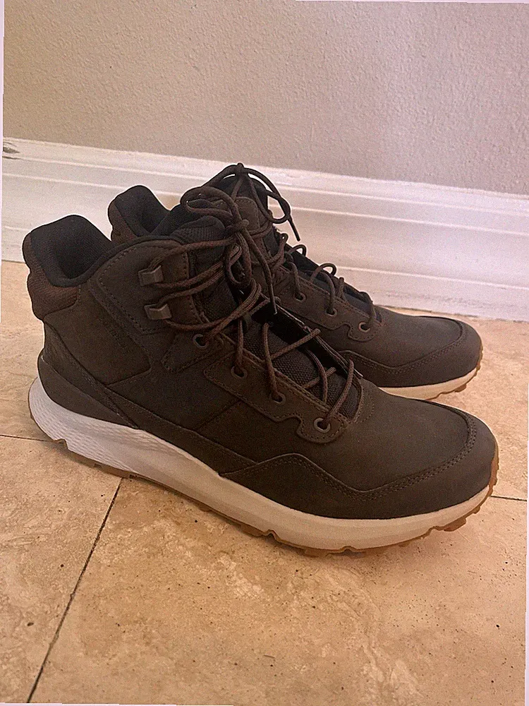 The North Face Brown Men's High-Top Hiking Boots Outdoor Trail Footwear