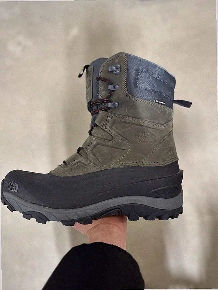 The North Face Men's Waterproof Hiking Boots Gray Black Wide US 12