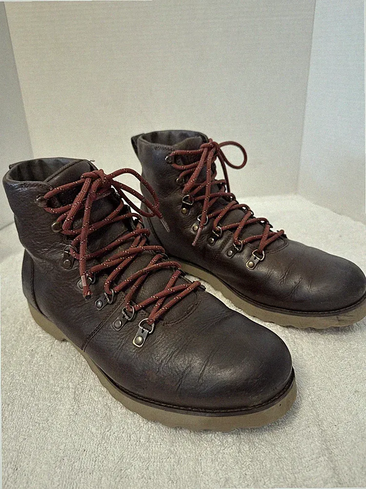 The North Face Mens Ballard II Brown Leather WP Primaloft Boots Size 11 NF00CM77
