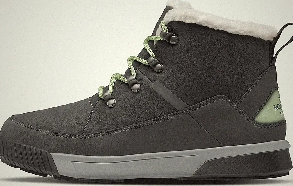 The North Face Sierra Winter Boots Womens Multi Mid Calf Waterproof Lace Up Grey