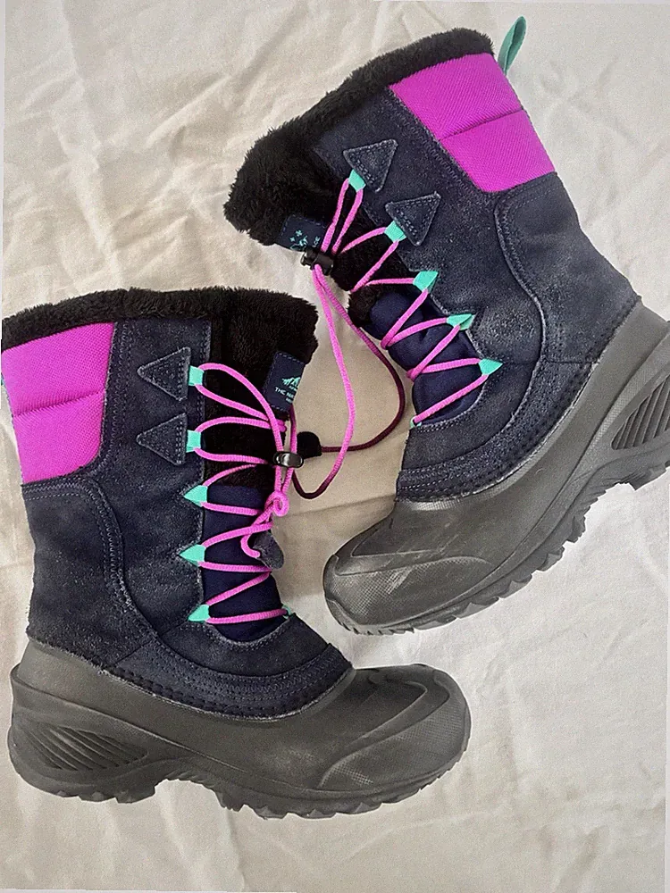 The North Face Womens Size 4 Blue Heat Seeker 200 Gram Insulated Winter Boots