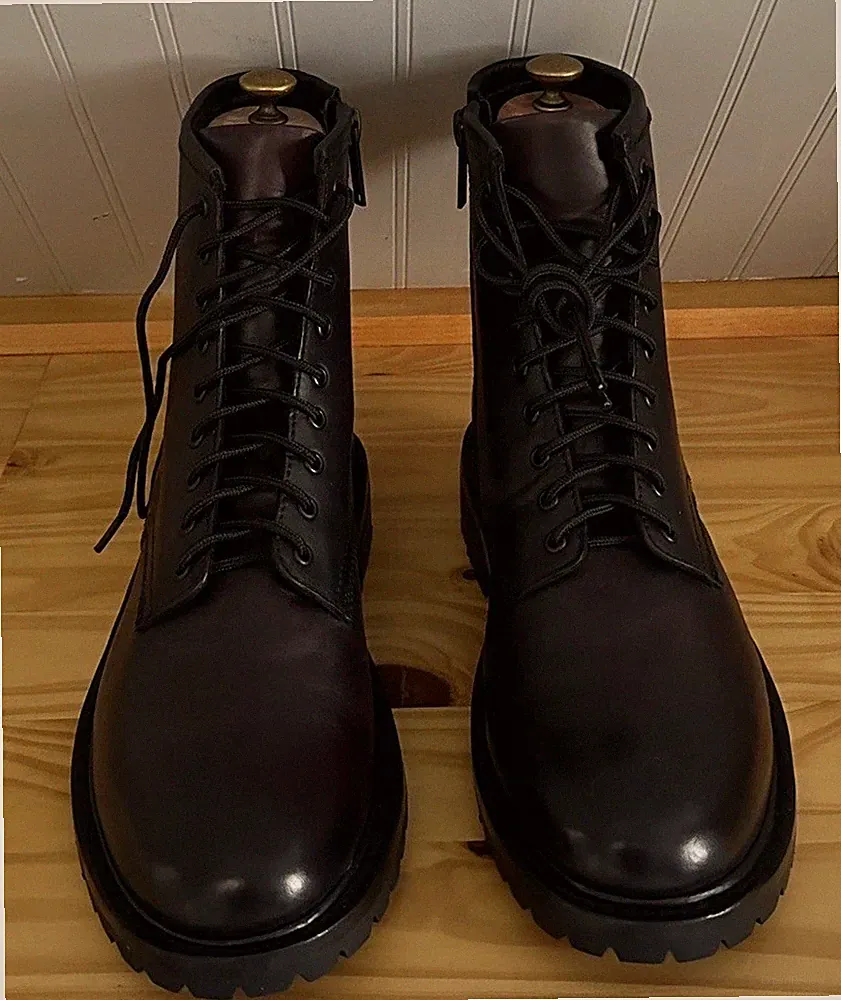 Thursday Boot Co. Black Cherry Leather Stomper Boot Men's Size 12.5 w/Shoe Trees