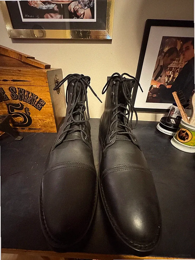 Thursday Boot Company Captain Black leather men's 16 cap toe Phenomenal