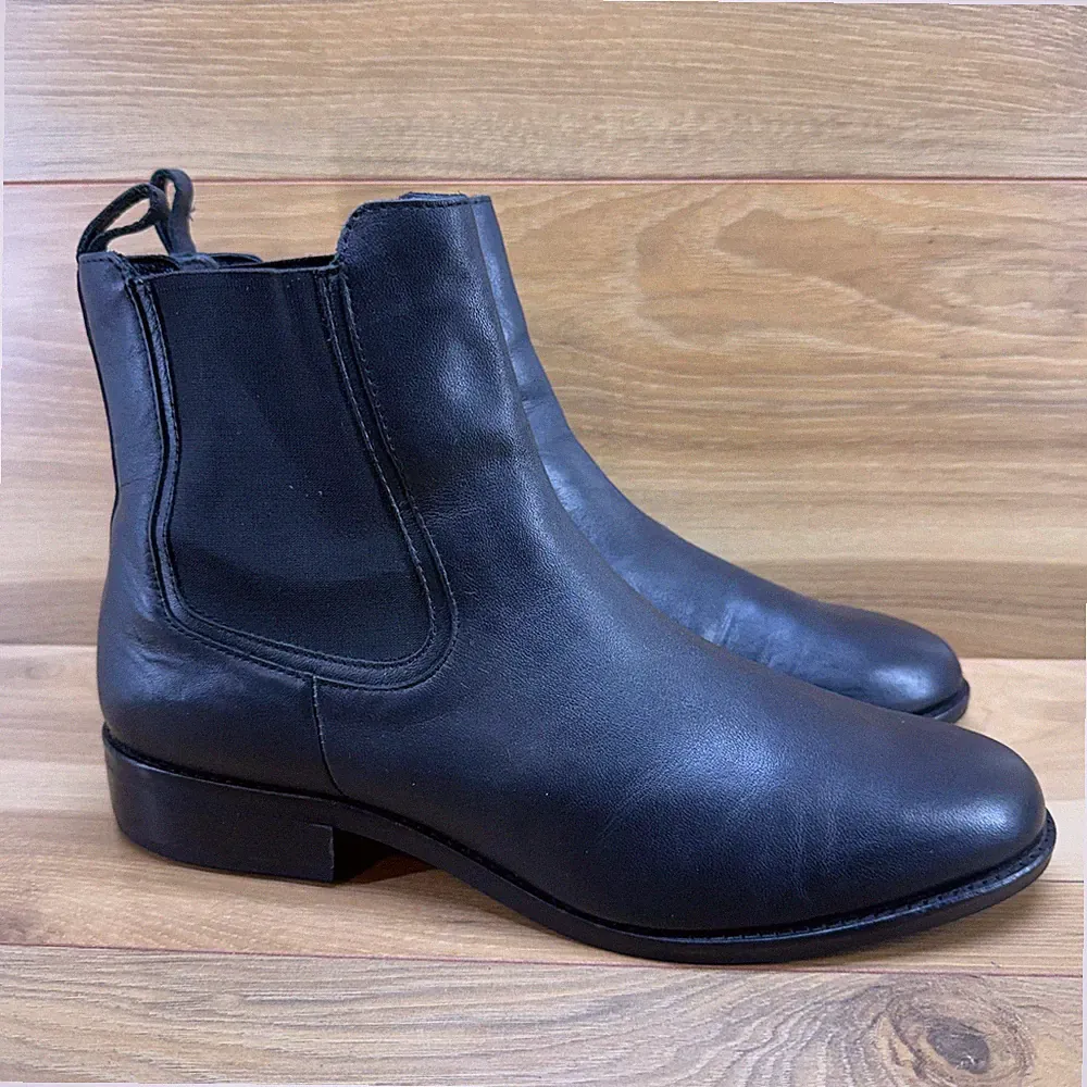 Thursday Boots Duke Chelsea Mens 12 Black Leather Ankle Boots