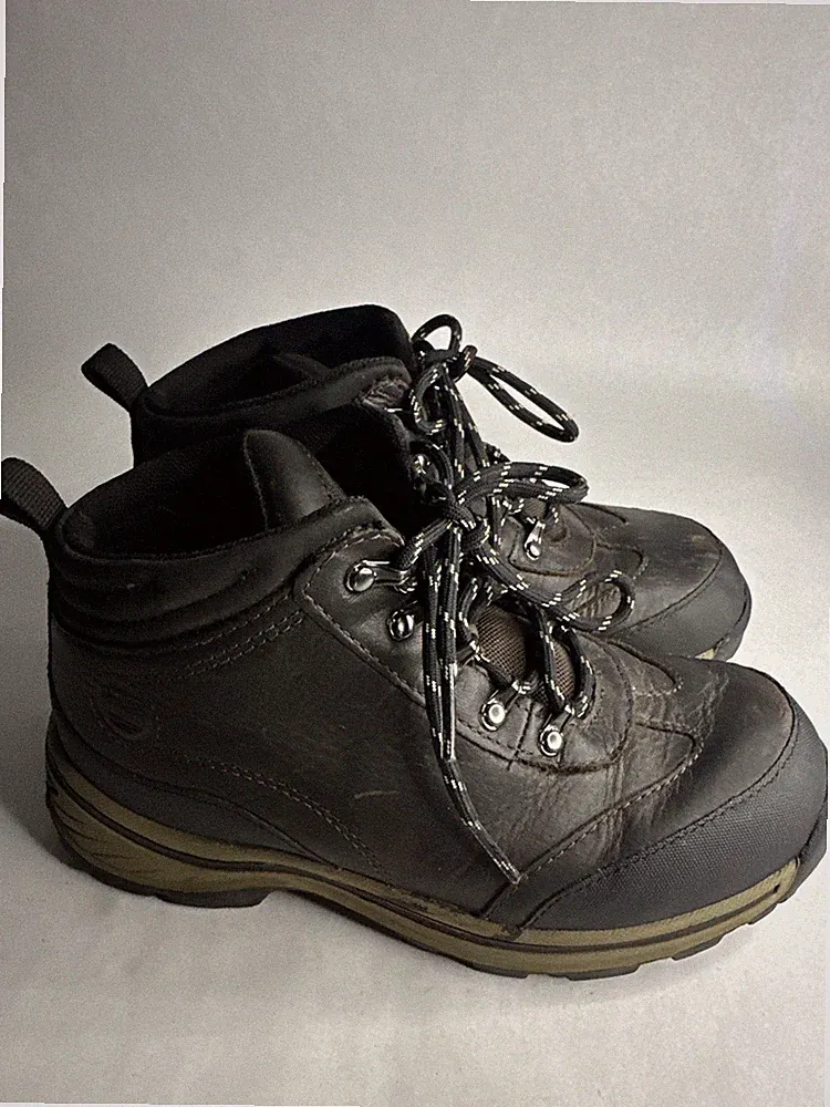 Timberland Backroads Hiker 22913 Leather Jungle Trail Hiking Boots Boys 3