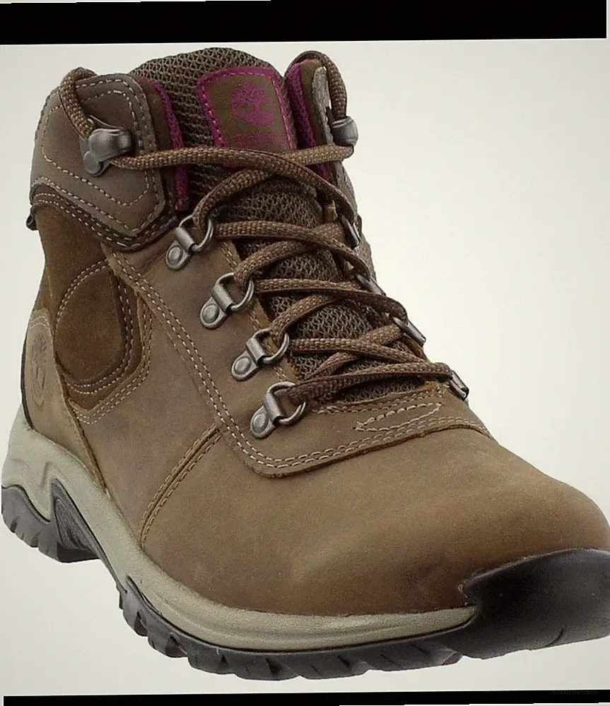 Timberland Brown Leather Waterproof Women's Hiking Boots Pink Size 10