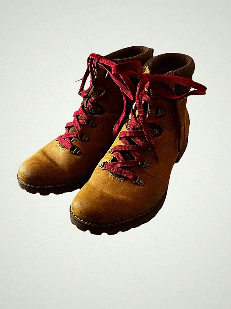 Timberland Lace-Up Lightweight Leather Boots A19 Women Size 11 A6319 Hiking Work
