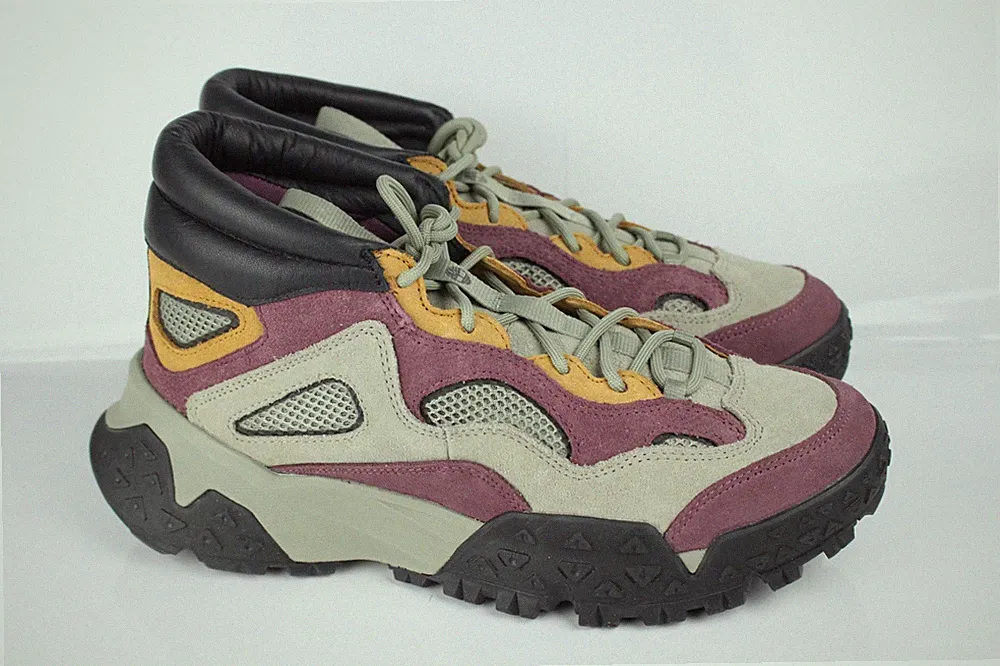 Timberland Men's Motion Scramble Mid Boots Hiking Gray Purple TB0A6EZNEZ4