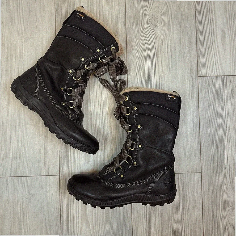 Timberland Mount Hope Womens 8M Leather Mid Calf Winter Boots Waterproof