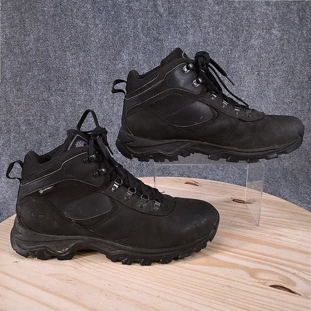 Timberland Mt. Maddsen Boots Mens 12 Hiking Lace Up Round Toe Ankle Top Black