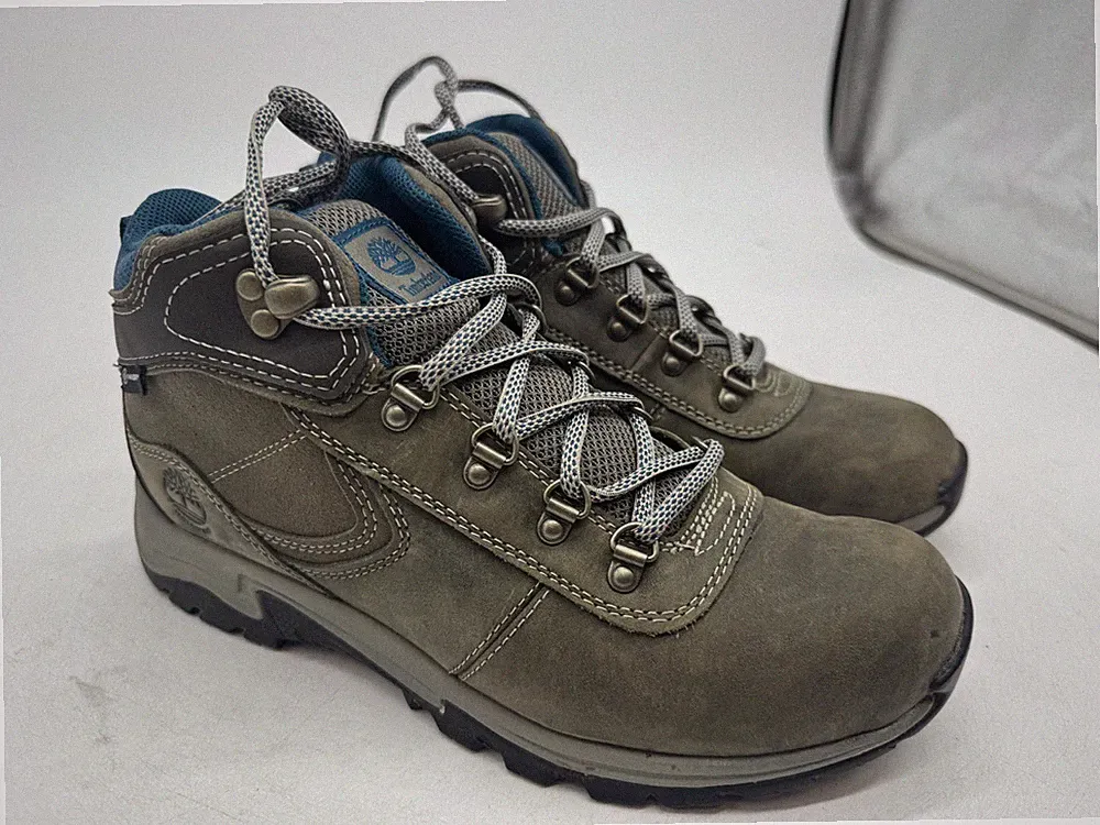 Timberland Mt. Maddsen Hiking Boots Women's Green Leather Lace-Up Ankle - 7.5