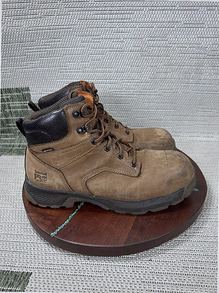 Timberland Pro Boots Mens Size 11 Wide Titan Ev Composite Toe Work Potting Soil