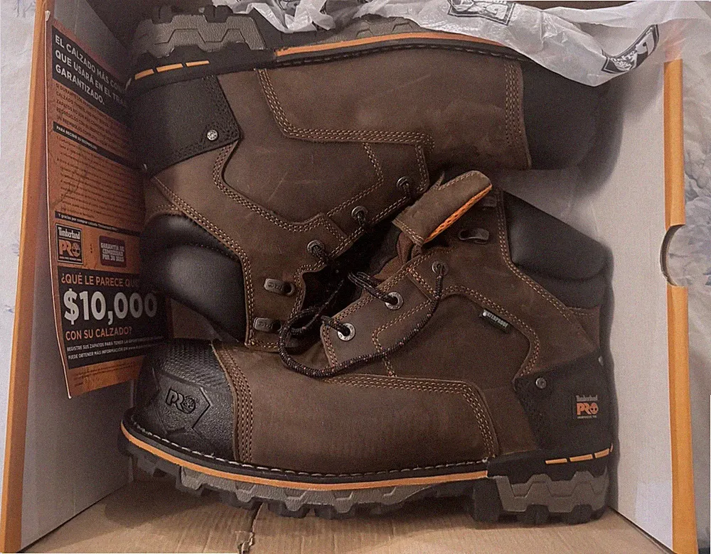 Timberland Pro Men's Industrial Work Boots Brown Size 11 Medium Width 92615