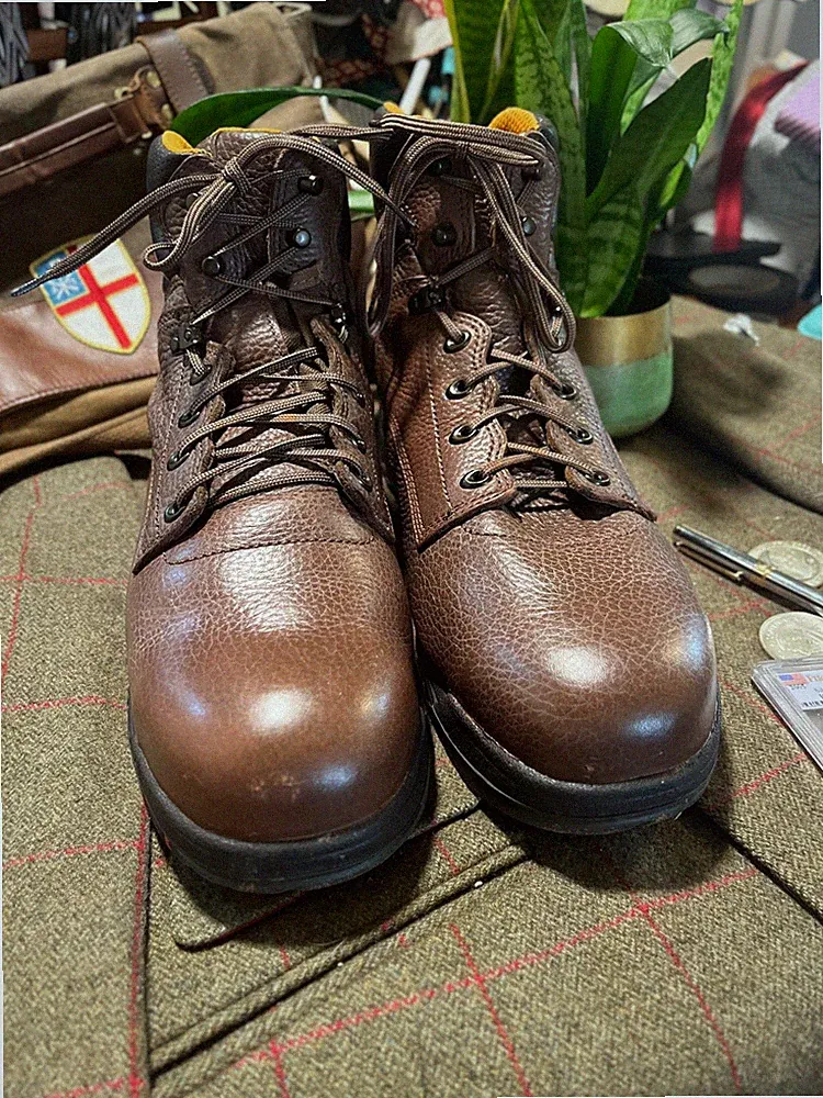 TIMBERLAND PRO TITAN 6" ALLOY SAFETY TOE ABRASION SLIP RESISTANT WORK BOOTS 15 M