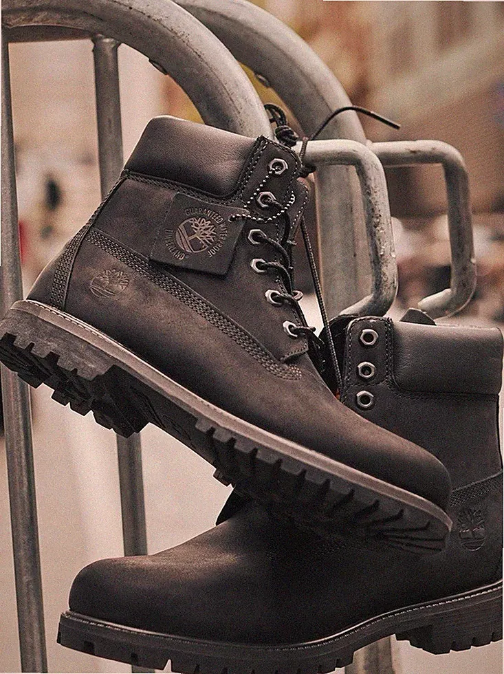 Timberland Waterproof Black Nubuck Men's Ankle Combat Boots US Size 10