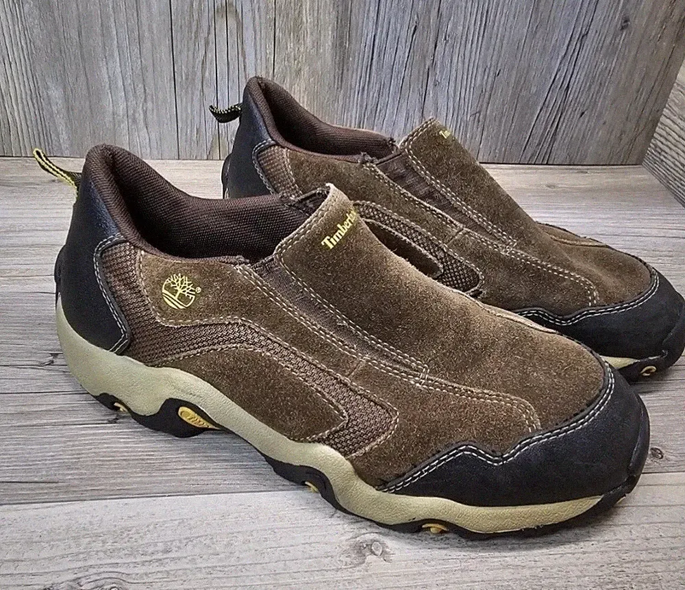 Timberland Women's Sz 6 Brown Suede Walking Hiking Trail Shoes Low Top