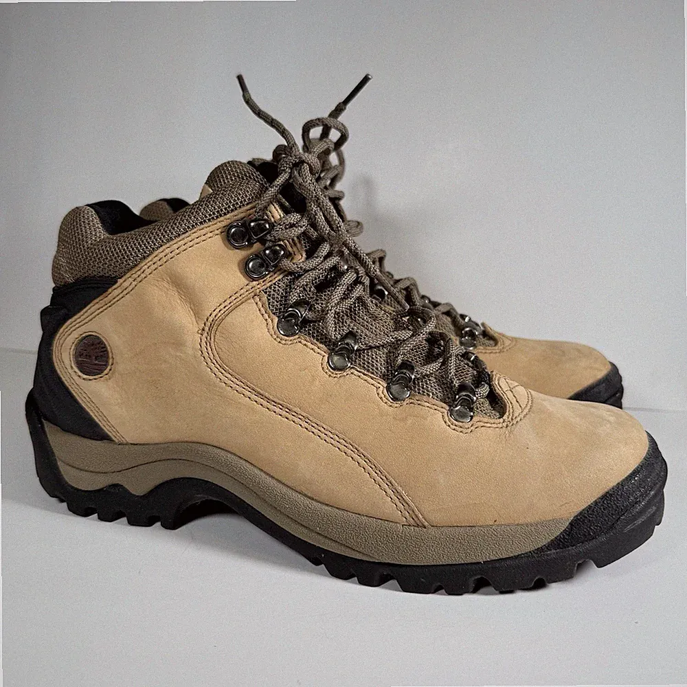 Timberland Womens 10 Chocoroa Trail Hiking Boot Leather Tan Black Backpacking