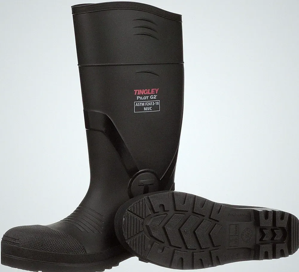 Tingley 31261 Mens PVC Knee Steel Toe Rubber Boots (Sizes: 7-14) (31251 OLD #)