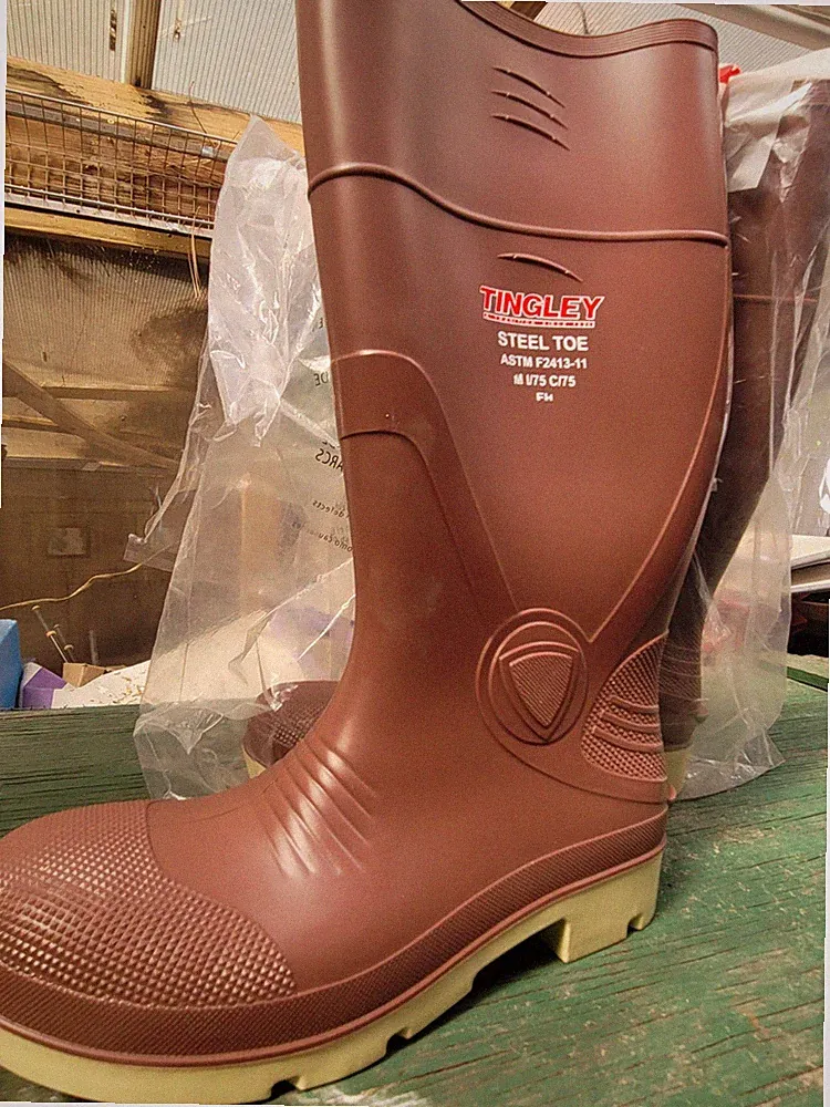 Tingley Premier Maroon Steel Toe Work Boots ASTM F2413 Size 4 Model 93245