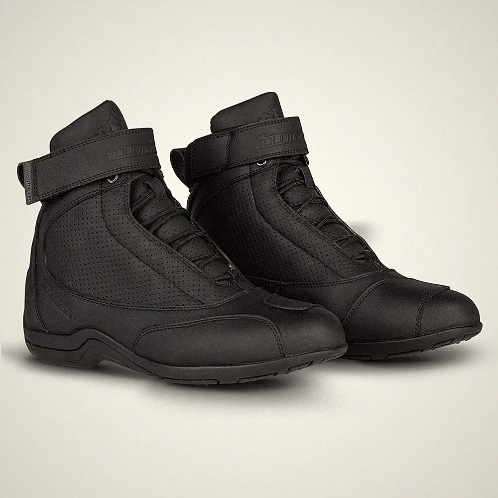 Tourmaster Response Black Waterproof Motorcycle Boots Women's Size 6.5