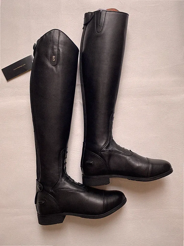 Tredstep Donatello III FIELD Size 8 Calf Reg 13.5 Height Tall 19 BLACK New InBox