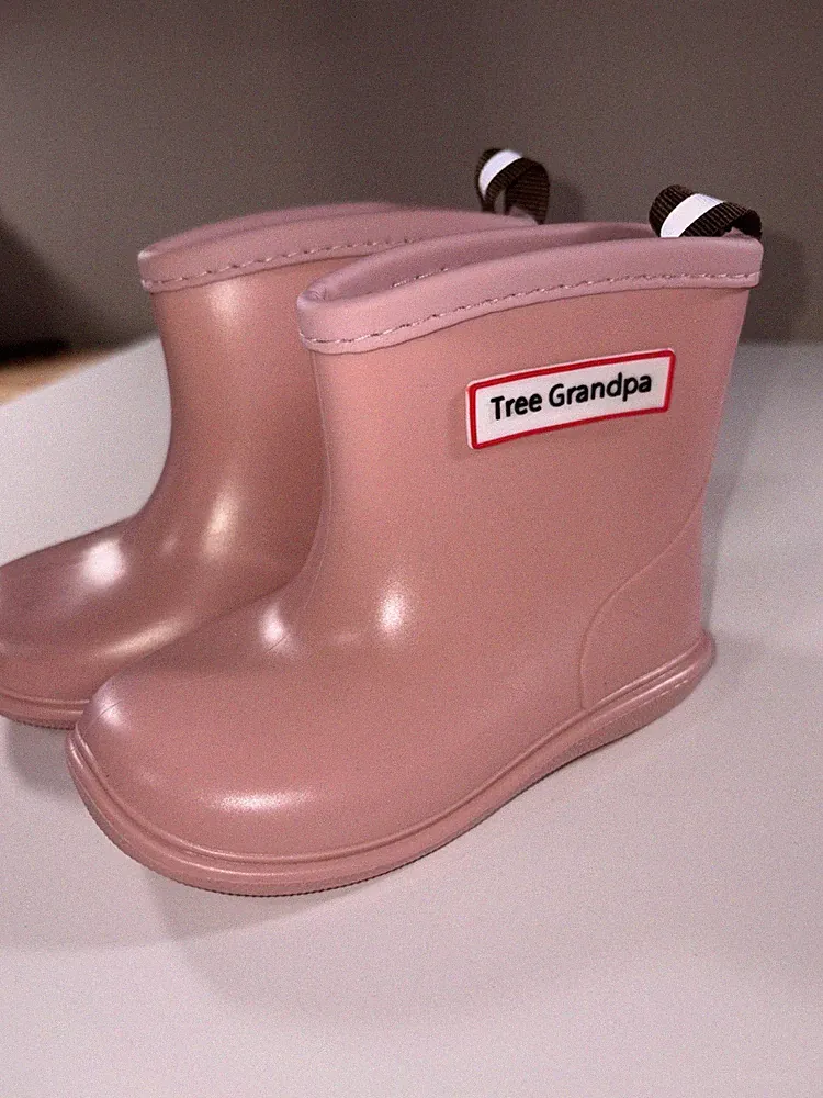 Tree Grandpa Toddler Rain Boots Color: Pink Size 14 NEW!