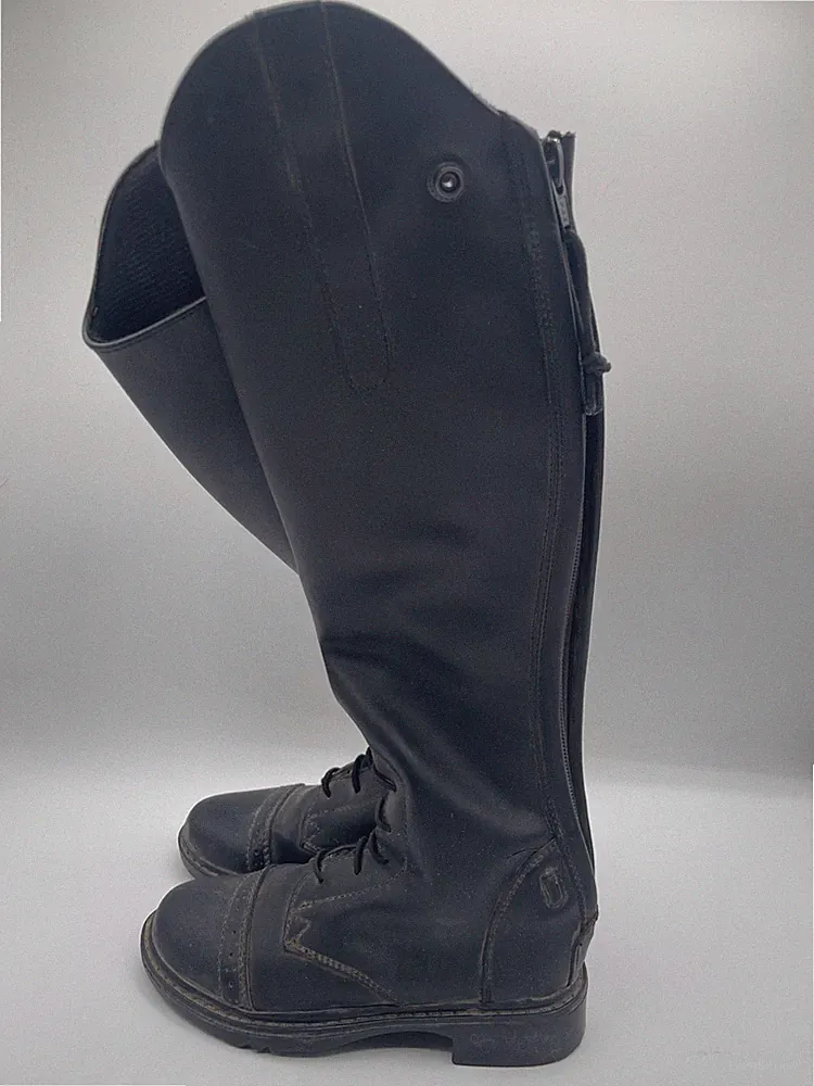 TuffRider Children’s English Starter Back Zip Riding Boots Black Youth size 13