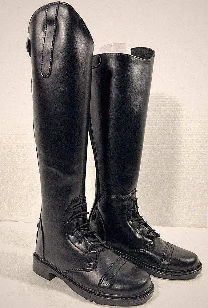 Tuffrider Kids Starter Back Zip Field Boots Size 13 Reg / Wide Calf NEW with Box