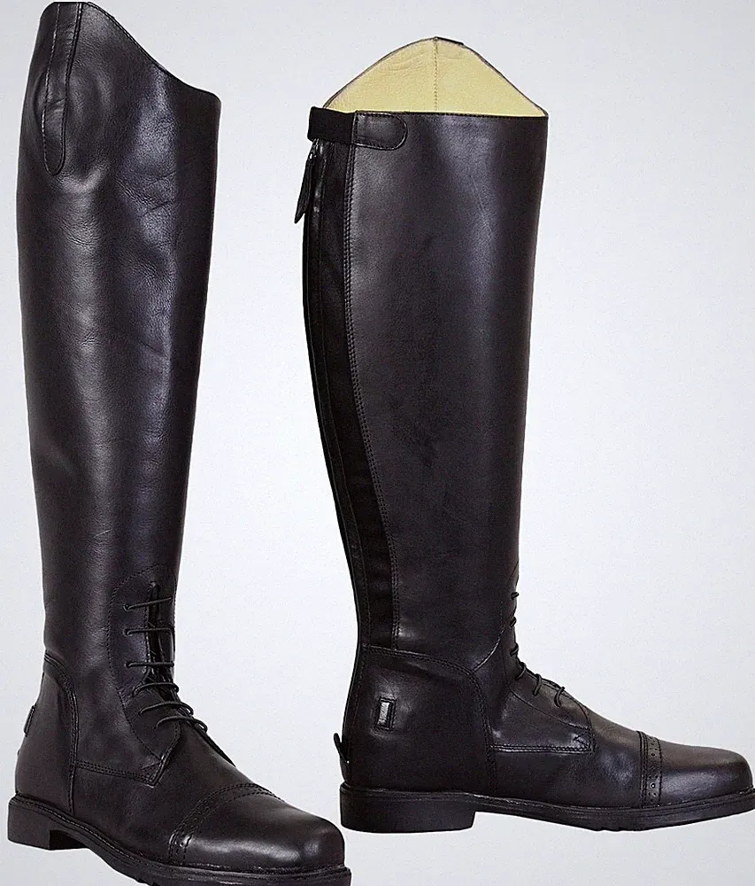 TuffRider Men's Baroque Horse Riding Field Boots, sz 12 XW calf NIB