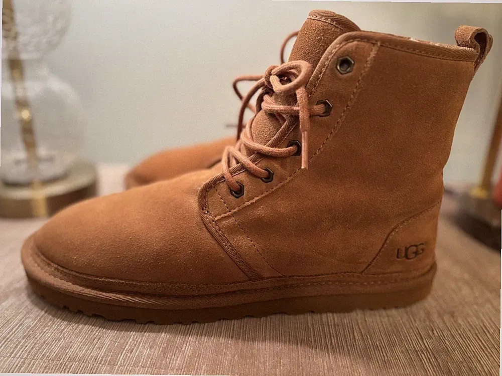 UGG HARKLEY CHESTNUT SUEDE HIGH TOP NUEMEL MEN'S HIKING BOOTS SIZE US 11 NEW
