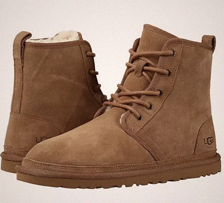 UGG HARKLEY CHESTNUT SUEDE HIGH TOP NUEMEL MEN'S HIKING BOOTS SIZE US 9 NEW