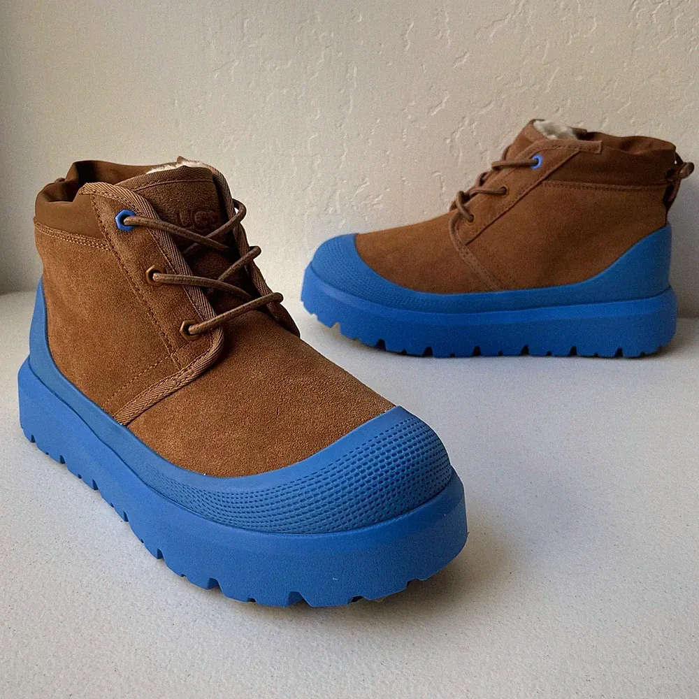 Ugg Neumel Weather Hybrid Boots M6/W7 in Chestnut Big Sky Blue Unisex Winter NEW