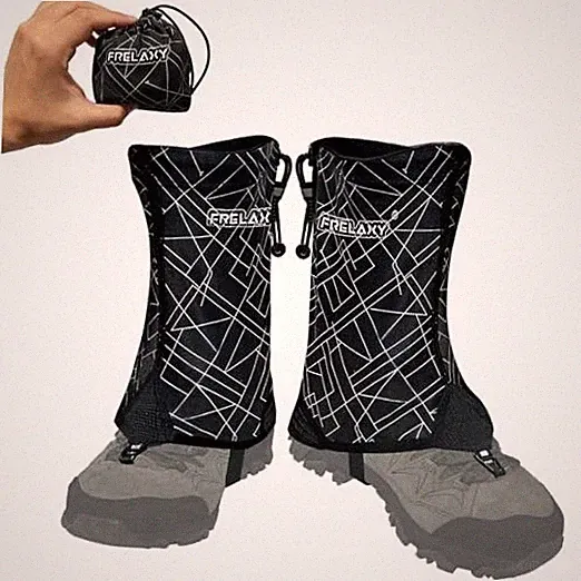 Ultralight Trail Gaiters for Hiking & Running – Breathable, Wear Black