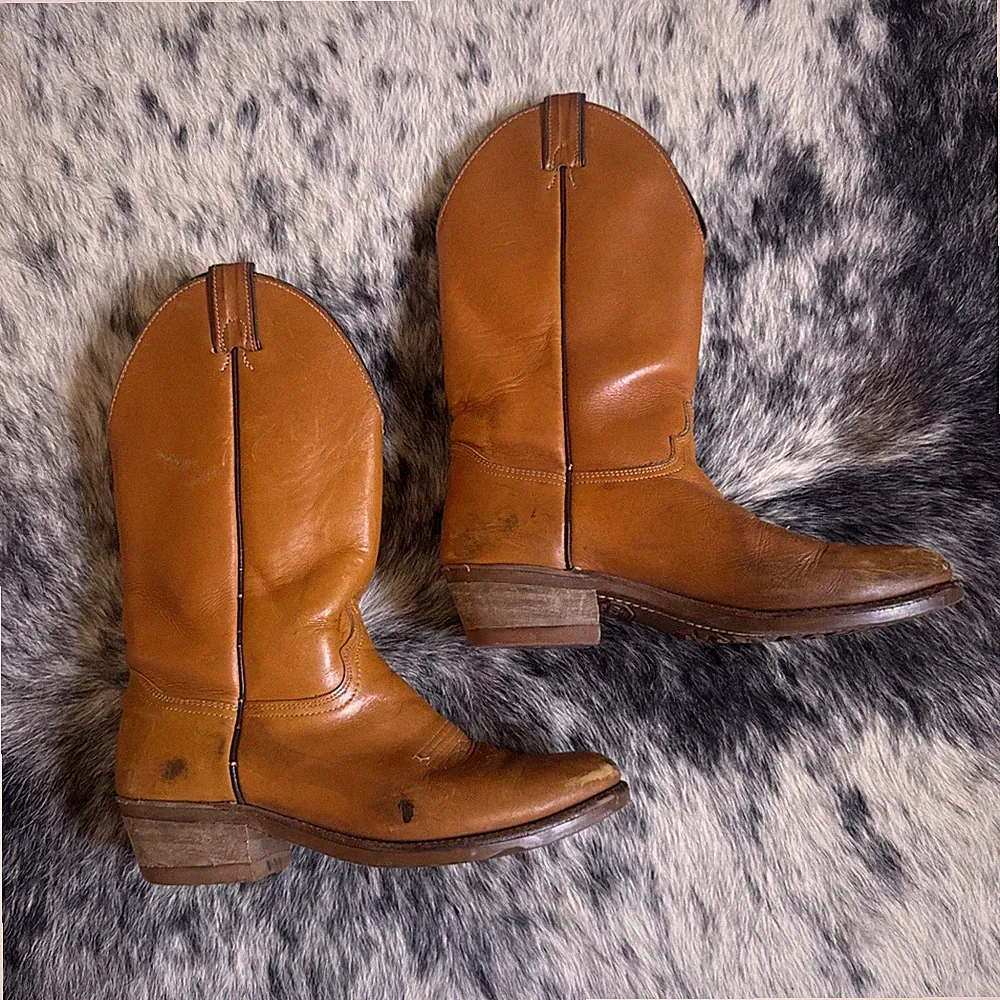 Unbranded Western Work Boots Women’s 7.5 M Vibram Sole Oil Resistant