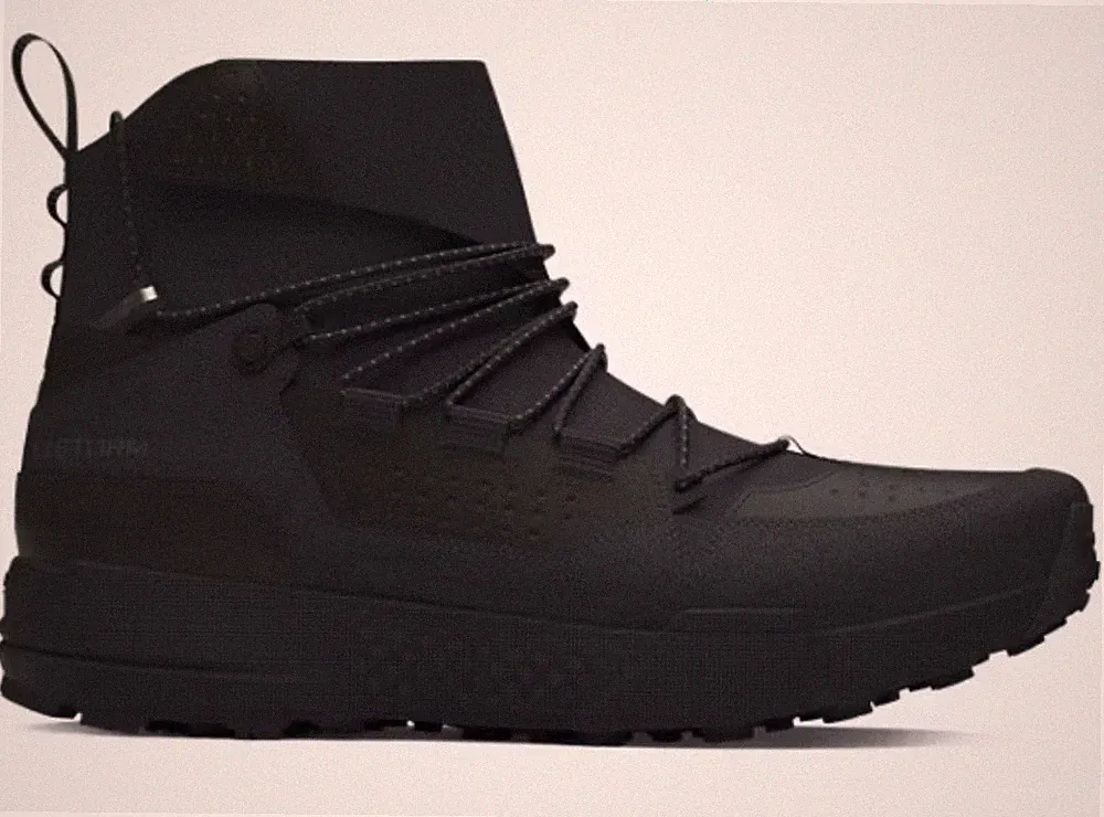 Under Armor Waterproof Combat Boots Black Men's Ankle Lace Up Synthetic Rubber