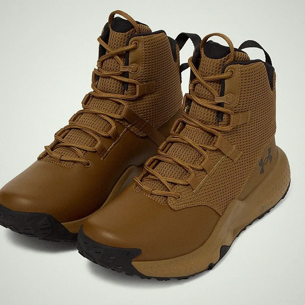 Under Armour 3028316 Men's Micro G Stellar Mid 6" Tactical Duty Boots, Coyote